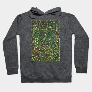 Abstract Floral Pattern Hoodie